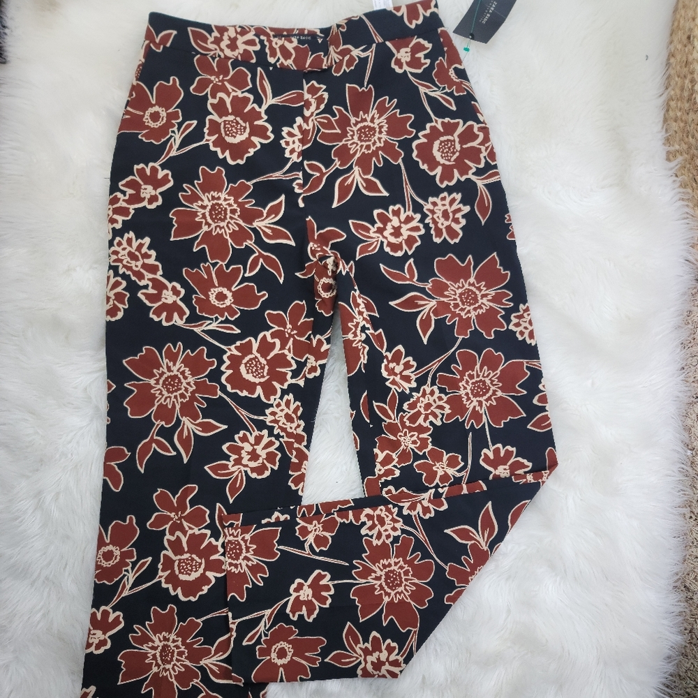 ZARA BASIC COLLECTION FLORAL WOMEN'S PANTS